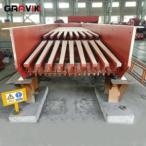 Equipo de construcción ZSW 600x130 Línea automática de trituración de piedra Alimentador vibratorio Grizzly