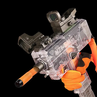 Pistola de Juguete Eléctrica de Exterior, Tipo Subfusil, con Balas Suaves de EVA, Disparo Rápido, con Dardos