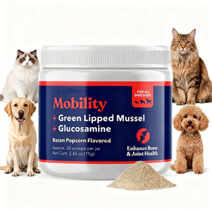 Layanan OEM pemasangan bubuk kerang hijau peliharaan meningkatkan fleksibilitas sendi dan mobilitas - Product Image 2