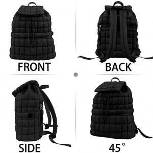 Bolso de Hombro Ligero para Mujer, Estilo Puffer, para Laptop, Mochila Deportiva Casual y Moderna para Viajes, Senderismo, Compras y Gimnasio - Product Image 5