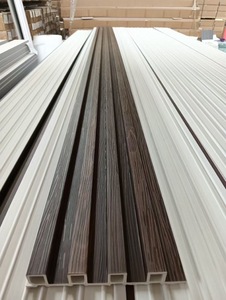 Wasserdichte PVC-Wand verkleidung Feuerfeste WPC-geriffelte Wand verkleidung für die Innenwand dekoration - Product Image 2