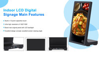 HDFocus 250 Nits Petite table tactile interactive 10.1 pouces 15.6 pouces LCD Kiosque de signalisation numérique Menu Lecteur publicitaire