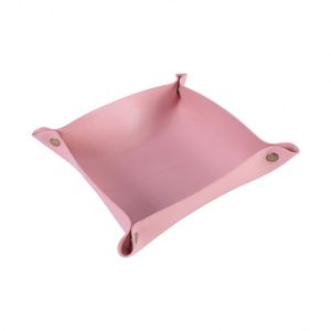 Custom Logo Home Decor Desktop Water Proof PU Leather Tray Jewelry Makeup Cosmetic Organizer Basket Storage <b>Box</b> - Product Image 4