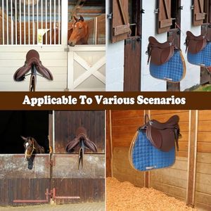 2 gói Heavy-Duty treo tường Yên giá đứng có thể tháo rời Tiếng Anh Tây yên ngựa chăn phụ kiện chế tạo kim loại - Product Image 6