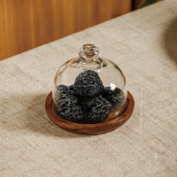 Diffuseur Minimaliste Wabi-Sabi en Pierre de Lave avec Dôme en Verre – Parfum d'Ambiance et Décoration Bien-être pour Bureau