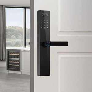 ตัวล็อกประตูอัจฉริยะทำจากอลูมิเนียมกึ่งอัตโนมัติ F10ระบบคลาวด์แอปควบคุมโดยโปรเฟส/ลายนิ้วมือ/รหัส/การ์ดปลดล็อค Wi-Fi ที่เปิดใช้งาน Tuya/TT - Product Image 3