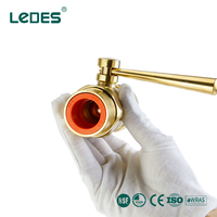 Robinet à bille en laiton PPR certifié NSF ISO 20 mm pour l'alimentation en eau chaude et froide