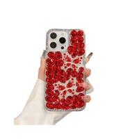 Coques de téléphone compatibles avec Apple 15 Pro Max ; Design papillon luxueux pour iPhone 13 avec diamants intégrés, 14 designs créatifs en diamant pour iPhone 14.