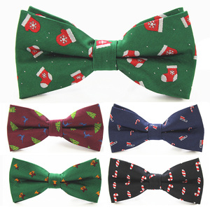 Christmas Bow Tie Casual Shirts Silk Bowties for Men Women Bow Knot Adult Jacquard Bow Ties Cravats Party Bowties - Product Image 4