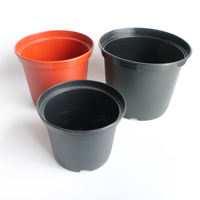 Pot de fleurs noir de 2 gallons pour pépinière, vente en gros, pots de plantation durables et écologiques en PP, trou de drainage, utilisation à la maison et au jardin, différentes tailles
