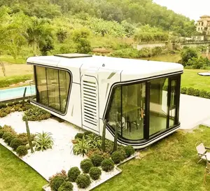 Modern Outdoor Sleeping Space Capsule Hotel Luxury Tiny Prefab Container Houses