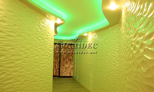 20 Năm Nhà Máy Trang Trí MDF Khắc Kích Thước Lớn 4 By 8 Feet Grace Ba Chiều Sóng Tường Thiết Kế Panels - Product Image 3