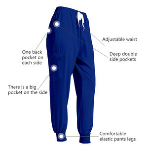 شعار شخصي طوق الماندرين 4 اتجاه تمتد ممرضة موحدة امرأة البوليستر دنة تناسب مريحة التمريض فرك الزي - Product Image 4