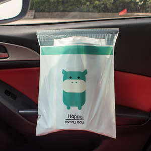 Bolsa de Basura para Auto, Autoadhesiva, Desechable, de 6-10L, de PE, Portátil, con Diseño de Dibujos Animados, para la Maletera del Coche - Product Image 1