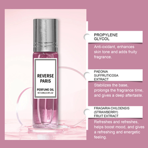 Agua perfumada con aroma <span class=keywords><strong>a</strong></span> peoní<span class=keywords><strong>a</strong></span> y fresa, con una fragancia duradera y un diseño portátil, es un perfume de nicho, ligero y refrescante. - Product Image 4