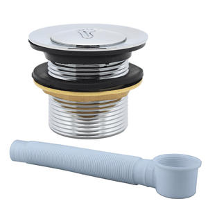 Bonde de vidange escamotable en cuivre pour douche et baignoire, bonde de vidange escamotable à pédale pour baignoire, filtre à déchets pour tuyau de vidange de cuisine - Product Image 4