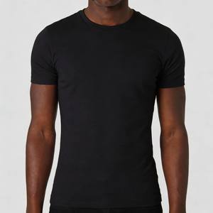 T-shirt slim fit 100% coton uni, personnalisable avec logo, manches courtes, d<span class=keywords><strong>éco</strong></span>ntracté, pour <span class=keywords><strong>homme</strong></span> - Product Image 4
