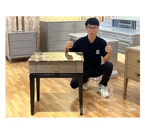 New Product Promotion With <b>Drawer</b> Italian Style <b>Small</b> Bedside Table Marble Slab Surface Wooden Bedside Table <b>Small</b> Bedside Table - Product Image 1