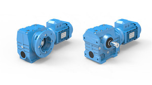 AOKMAN S Series Helical <b>Worm</b> Gear Reducer Gear Motor Drive Power Transmission Gearbox ODM Customizable Cast Iron 1 HP 2:1 Ratio - Product Image 3