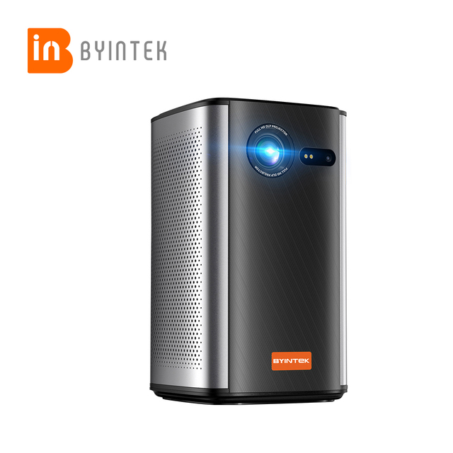 BYINTEK P70 Pocket Size Projector 300 ANSI Lumens 8000mAh Battery Inbuilt Rechargeable Portable-mini-projector