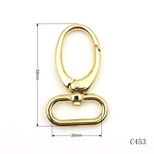 Crochet à œil pivotant, mousqueton à boucle large, fermoir en métal, porte-clés, mousqueton, crochet <span class=keywords><strong>pour</strong></span> <span class=keywords><strong>chien</strong></span>, mousqueton <span class=keywords><strong>pour</strong></span> lanière, accessoires - Product Image 4