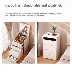 Tocadores de dormitorio, juego de mesa de baño de <span class=keywords><strong>maquillaje</strong></span> <span class=keywords><strong>con</strong></span> espejo, espejo de <span class=keywords><strong>tocador</strong></span>, peine de <span class=keywords><strong>tocador</strong></span> pequeño <span class=keywords><strong>con</strong></span> mesa de luz - Product Image 6