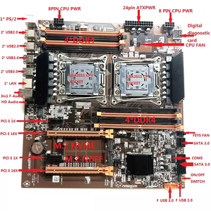 <span class=keywords><strong>Carte</strong></span> mère X99 double <span class=keywords><strong>processeur</strong></span> LGA2011 DDR4 4 4 canaux double cpu gaming <span class=keywords><strong>ATX</strong></span> <span class=keywords><strong>carte</strong></span> mère - Product Image 3
