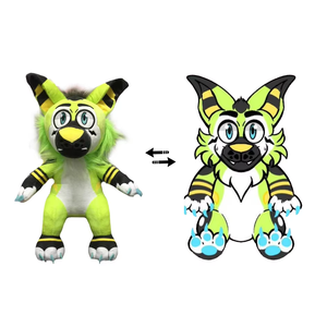 Peluche de Lobo Gris Personalizado, Juguete de Peluche de Dibujos Animados, Regalo para Niño - Product Image 3