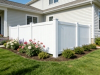 Clôture de sécurité décorative extérieure en PVC pour ferme, écologique, imperméable, anti-UV, montage facile, design 3D, pour jardins et fermes équestres - Faible coût