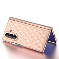 Étui pliable pour Galaxy Z Fold 6 7 8 en cuir artificiel, design luxueux, plusieurs options de couleurs