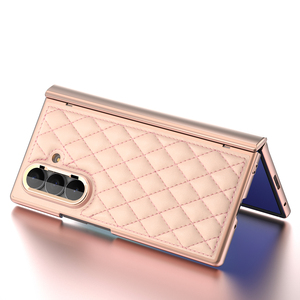 Étui pliable pour Galaxy Z Fold 6 7 8 en cuir artificiel, design luxueux, plusieurs options de couleurs - Product Image 4