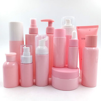 Offre Spéciale – Ensemble de Bouteilles en Plastique 80ml, 100ml, 150ml – Fabricant – Emballage Cosmétique Rose pour Gel Douche – Personnalisable