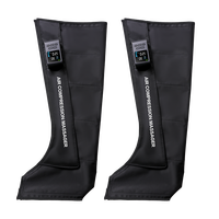 Masseur de compression des jambes sans fil avec télécommande, dispositif à pression d'air avec fonction mémoire et minuterie, relaxation corporelle complète pour usage domestique
