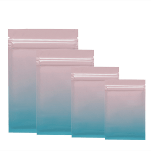 Còn Hàng 3 Túi Nhựa Khóa Kéo Bằng Nhôm Lá Nhôm Màu Hồng Đen Khóa Kéo Chống Mùi Kim Loại Mylar Có Thể Khóa Lại - Product Image 3