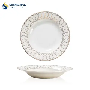 Wedding Wholesale Luxury Pink Gold Bone China Tableware Set Restaurant Gold Plate Coffee Cup Saucer Ceramic Mug Dinnerware Set