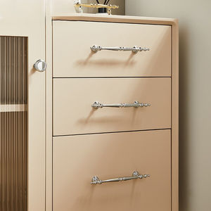 Groothandel Messing Verchroomd Zilver Scandinavische Stijl Garderobedeur Trekt Hardware Eengatsdeurknop Accessoires - Product Image 4