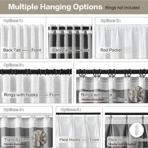 DAIRUI facile à installer Velcro rideaux occultants pour chambre dortoir <span class=keywords><strong>location</strong></span> chambre baie vitrée coller revêtements de fenêtre - Product Image 4