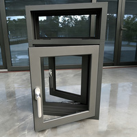 Fenêtres à battants en alliage d'aluminium Yuantai, modernes, à triple vitrage isolant, avec persiennes, pour extérieur, villa, salle de bain, entrée, étanches