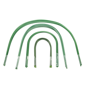 Tubo doblado arqueado de acero recubierto de plástico resistente para invernadero vegetal y estructura de soporte de jardín doméstico duradero y reutilizable - Product Image 1