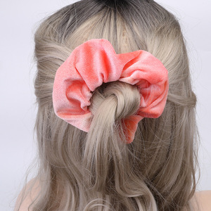 Coleteros de Terciopelo Tie-Dye con Degradado de Color, Elásticos, para el Cabello, Accesorios de Moda para Mujer - Product Image 4