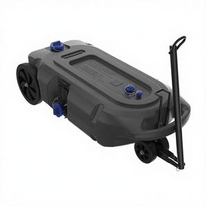 <span class=keywords><strong>Réservoir</strong></span> de stockage d'<span class=keywords><strong>eaux</strong></span> <span class=keywords><strong>usées</strong></span> pour camping-car de haute qualité, 34 gallons (128 litres), portable, 4 roues, surface noire polie, fonctionnement manuel - Product Image 1