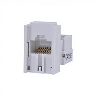 Module réseau informatique RJ45 sans outil K&R-8500, module d'information Cat5e non blindé blanc PC/QSn6.5-0.1