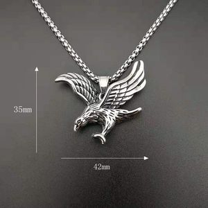 Thép Không Gỉ Vàng Trang Sức Đại Bàng Mặt Dây Chuyền Vòng Cổ Đại Bàng Lây Lan Cánh Cá Nhân Hip Hop Đàn Ông Vàng Vòng Cổ 18K - Product Image 3