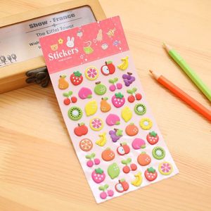 Niños Scrapbooking DIY logotipo personalizado fruta Animal hinchado 3D pegatinas hojas - Product Image 3