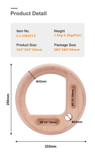 Anillo de Gimnasia de Madera Natural Personalizado, Producto Deportivo y de Entretenimiento, Tabla de Escalada de Madera - Product Image 6