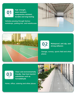 Peinture imperméable lisse pour atelier et entrepôt, revêtement de sol en résine époxy auto-nivelante de couleur unie - Product Image 6