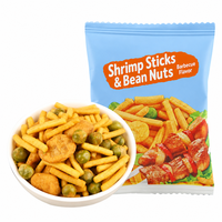 Mini-paquets de collation rapide saveur crevettes, mélange de haricots et de noix, pois, haricots, vente en gros, OEM, fabricant, exportateur, fournisseur