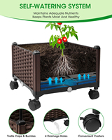 Treillis de support pour plantes grimpantes, roses de jardin, tomates, pour plantes en pot d'intérieur, en acier au carbone, 10 pieds de haut, facile à assembler