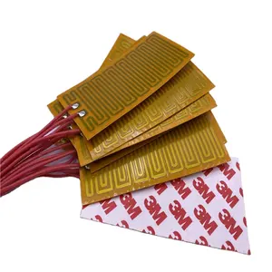 12v 50w Thin kapton car mirror PI heater polyimide adhesive film heater