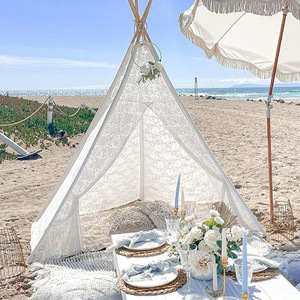 Cadeau de luxe en dentelle <span class=keywords><strong>King</strong></span> Size Pop up Kids Playhouse Tipi <span class=keywords><strong>Tente</strong></span> pour fête - Product Image 1